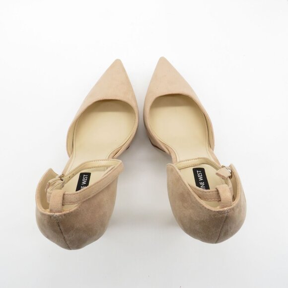 Nine West Women's Beige Pointed Toe High Heel Shoes Ankle Strap Size 11 NEW - Picture 5 of 7